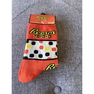 Reese´s Candy Crew Socks Orange One Size Fits Most New